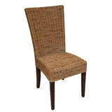 Esszimmer Stühle 6er Set Rattanstühle Wintergarten Korbstühle Cardine cabana Sitzkissen braun