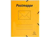 Exacompta Postmappe aus Recyclingkarton, mit 3 Klappen und Gummizug