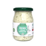 6x REMU - vegane Remoulade mit Sonnenblumenöl, Gurken und Dill Pfandglas 250 ml