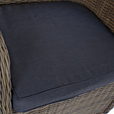 Tisch-Set mit 6 Stühlen -  Stahl, Rattan (7-teilig)