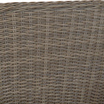Tisch-Set mit 6 Stühlen -  Stahl, Rattan (7-teilig)