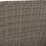Tisch-Set mit 6 Stühlen -  Stahl, Rattan (7-teilig)