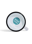 Festivalbecher / Tasse aus Emaille - drink clean