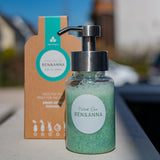 Spender im Set mit Duschgel Flocken Vorrat - Mint & Lemon 4x 40g Ben & Anna (Vorratspack für 800ml Duschgel)