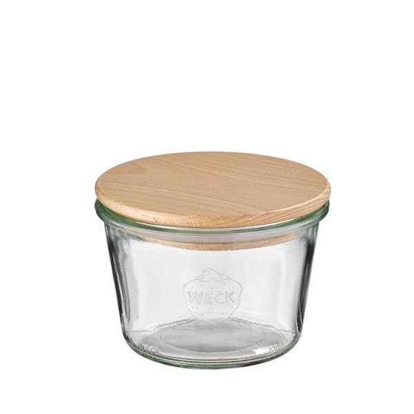 370ml Weck-Gläser mit Buchenholz-Deckel, 5er Set – Heimathafen Shop