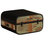 Truhe 60x60x35 cm Altholz Massiv
