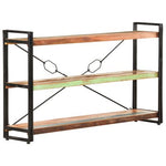 Bücherregal 3 Fächer 140x30x80 cm Altholz Massiv