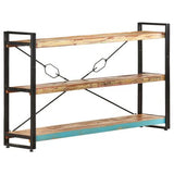 Bücherregal 3 Fächer 140x30x80 cm Altholz Massiv