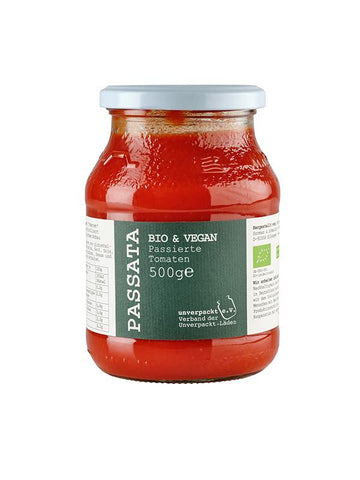 Bio Passata, passierte Tomaten 500g Pfandflasche